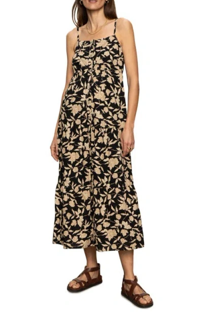 Sanctuary Tiered Picot Dress In Bandana Print In Multi