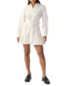 SANCTUARY TIERED SHIRT DRESS IN TOASTED MARSHMALLOW