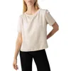 Sanctuary Timeless Satin Tee In Toasted Almond In Toasted Almond