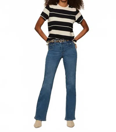 Sanctuary Timeless Stripe Organic Cotton T-shirt In Black