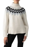 Sanctuary Women's Tis The Season Fair Isle Turtleneck Sweater In Toasted Almond