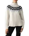 Sanctuary Women's Tis The Season Fair Isle Turtleneck Sweater In Toasted Almond