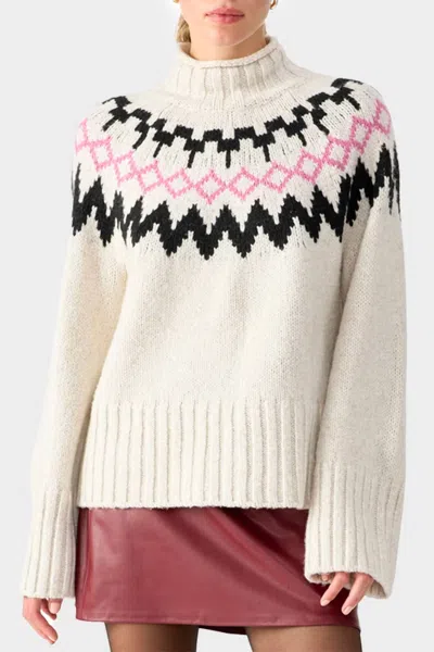 Sanctuary Tis The Season Long Sleeve Fairisle Sweater In T-marsh Multi