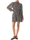 Sanctuary Too Fab Animal Print Long Sleeve Minidress In Brown