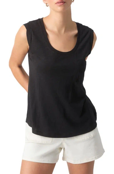 Sanctuary Traveler Scoop Neck Tank In Black