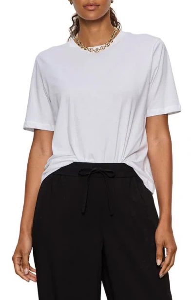 Sanctuary Tuck It Under Cotton T-shirt In White