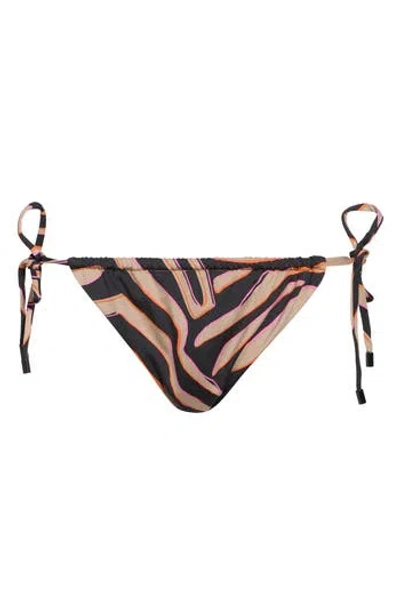 Sanctuary Tunnel Side Tie Hipster Bikini Bottoms In Flax