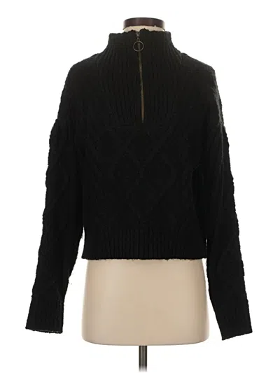 Pre-owned Sanctuary Turtleneck Sweater In Black