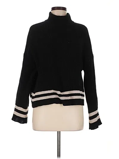 Pre-owned Sanctuary Turtleneck Sweater In Black