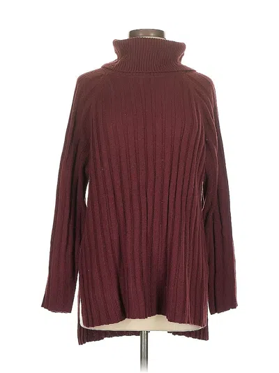 Pre-owned Sanctuary Turtleneck Sweater In Burgundy