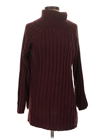 Pre-owned Sanctuary Turtleneck Sweater In Burgundy