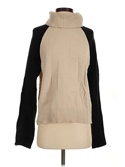 Pre-owned Sanctuary Turtleneck Sweater In Tan