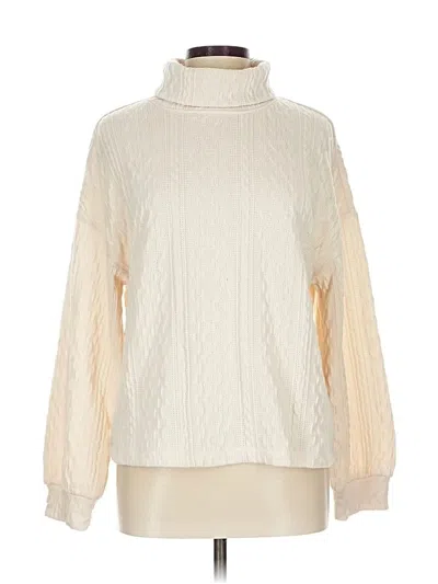 Pre-owned Sanctuary Turtleneck Sweater In White