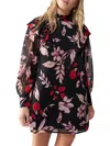 Sanctuary Twice As Cute Floral Long Sleeve Minidress In Multi