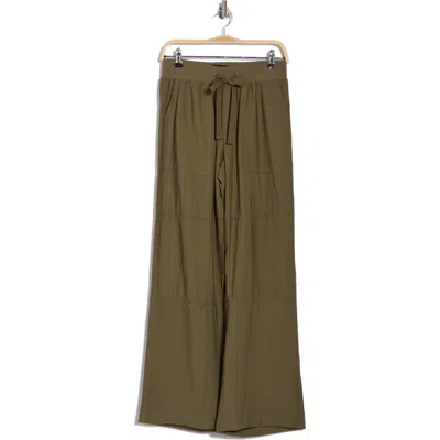 Sanctuary Twill Wide Leg Pants In Field Green