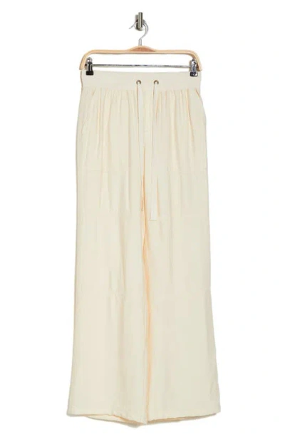 Sanctuary Twill Wide Leg Pants In White