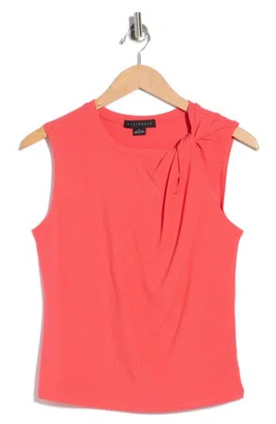 Sanctuary Twist Crewneck Tank In Red