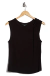 Sanctuary Draped Crewneck Tank In Black