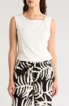 Sanctuary Twist Crewneck Tank In Milk