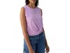 Sanctuary Twisted Cotton Blend Slub Jersey Tank In Iris