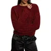 Sanctuary Under The Stars Chenille Sweater In Garnet