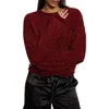 Sanctuary Under The Stars Chenille Sweater In Garnet