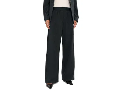 Sanctuary Uplift Pull-on Trousers Women's Clothing Navy Pinstripe: Xs (us 2) 32, Elastane/polyester/rayon In Black
