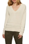 Sanctuary V-neck Cotton Sweater In White