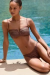 Sanctuary V-wire Bandeau Bikini Top In Multi