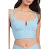Sanctuary V-wire Crop Racerback Bikini Top