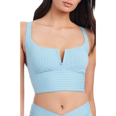 Sanctuary V-wire Crop Racerback Bikini Top