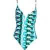 Sanctuary V Wire Print Swimsuit