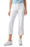 SANCTUARY VACATION CROP STRAIGHT LEG COTTON BLEND PANTS