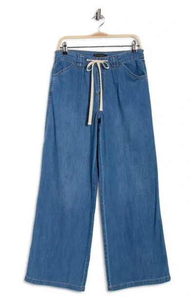 Sanctuary Vacationer Wide Leg Pants In Blue