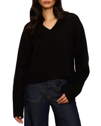 Sanctuary Vanna V Neck Sweater In Black