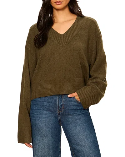 Sanctuary Vanna V Neck Sweater In Brown