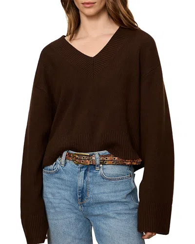 Sanctuary Vanna V Neck Sweater In Brown