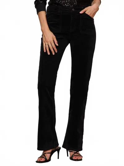 Sanctuary Velveteen Brook Bootcut Jeans In Black