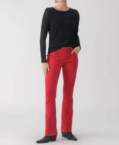 Sanctuary Velveteen Hayden Pant In Mars Red In Multi