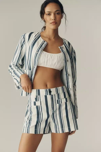 Sanctuary Voyage Cotton Shorts In Blue