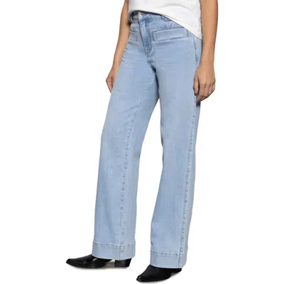 Sanctuary Voyage High Waist Straight Leg Jeans In Wishful Th