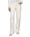 Sanctuary Voyage High Waist Straight Leg Jeans In Light Oat