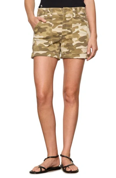 Sanctuary Wander On Camoflauge Shorts In Brown
