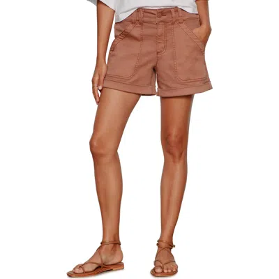 Sanctuary Wander On Denim Shorts In Brown