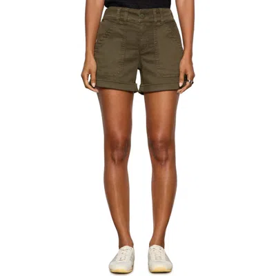 Sanctuary Wander On High Rise Jean Shorts In Buro In Green