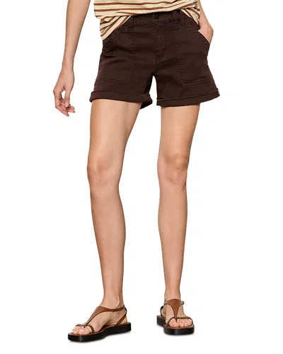 Sanctuary Wander On High Rise Jean Shorts In Buro In Brown