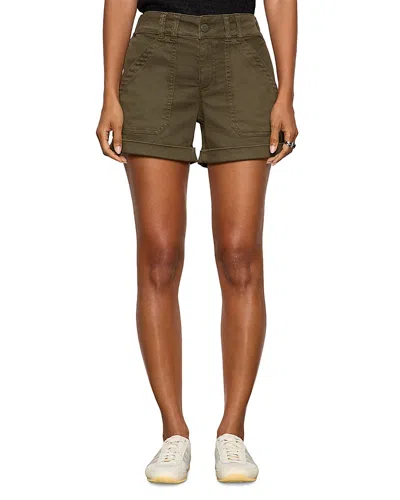 Sanctuary Wander On High Rise Jean Shorts In Buro In Green