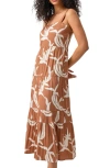 SANCTUARY WATCHING SUNSET FLORAL TIERED MAXI DRESS