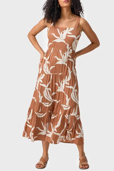 Sanctuary Watching Sunset Tiered Midi Dress In First Bloom In Multi