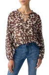 Sanctuary Watermark Blouse In Chocolate In Chocolate